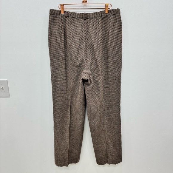 Pendleton Woolen Mills Deadstock 100% Virgin Wool Plaid Houndstooth High Rise - Picture 4 of 8